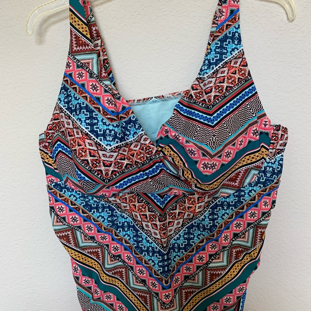 Time and Tru Tankini top 1X (16-18W)